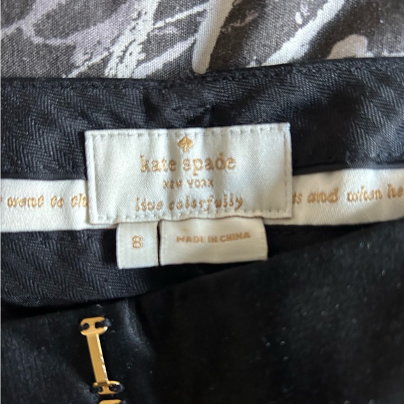NWOT Kate Spade Jackie Satin Tuxedo Pant Size 8 - Picture 6 of 7